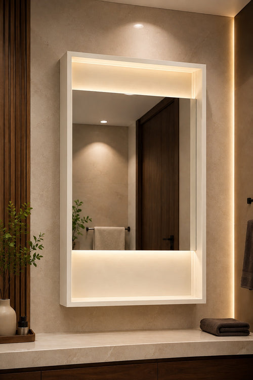 Premium LED Wall Mirror with Frame