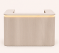Fluted Reception Counter - Front View